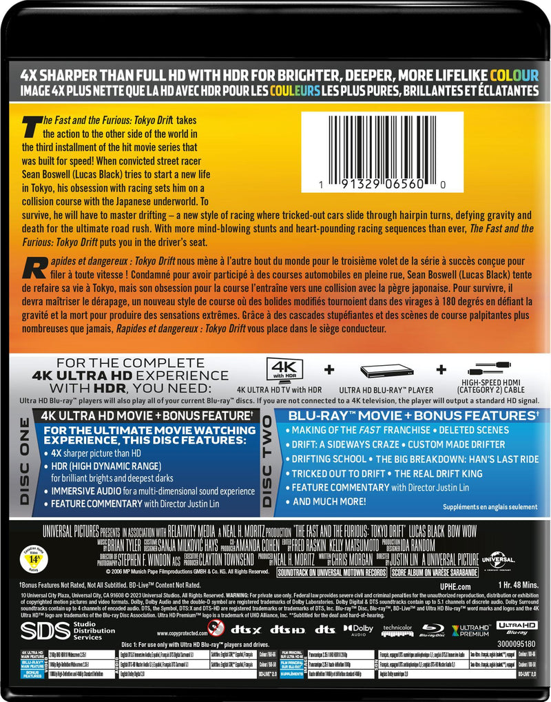 The Fast and the Furious: Tokyo Drift (4K Ultra HD + Blu-ray) [UHD]