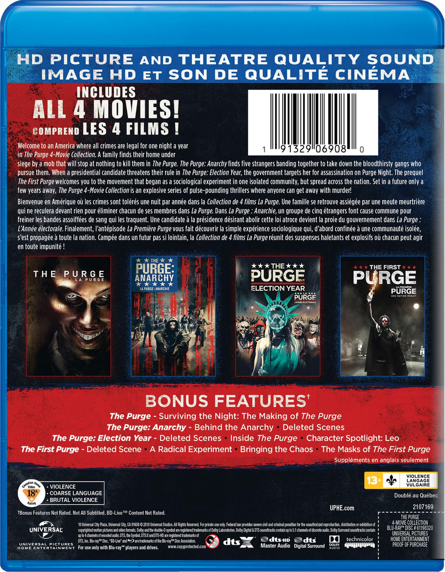 The Purge: 4-Movie Collection [Blu-Ray]