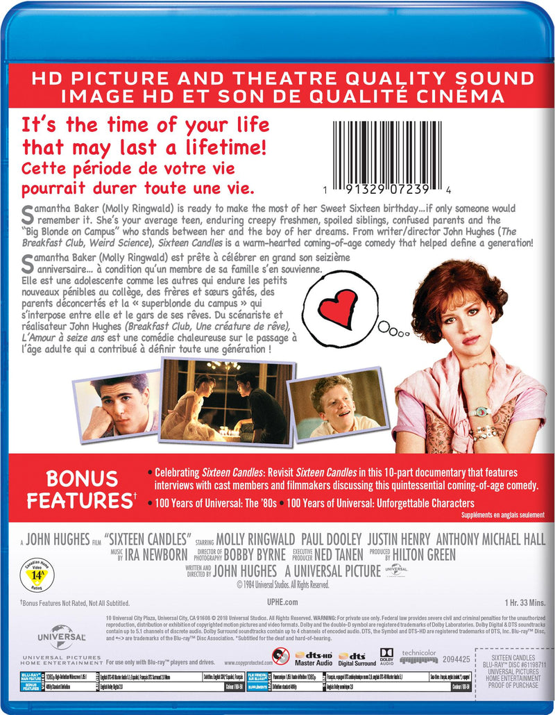 Sixteen Candles [Blu-Ray]