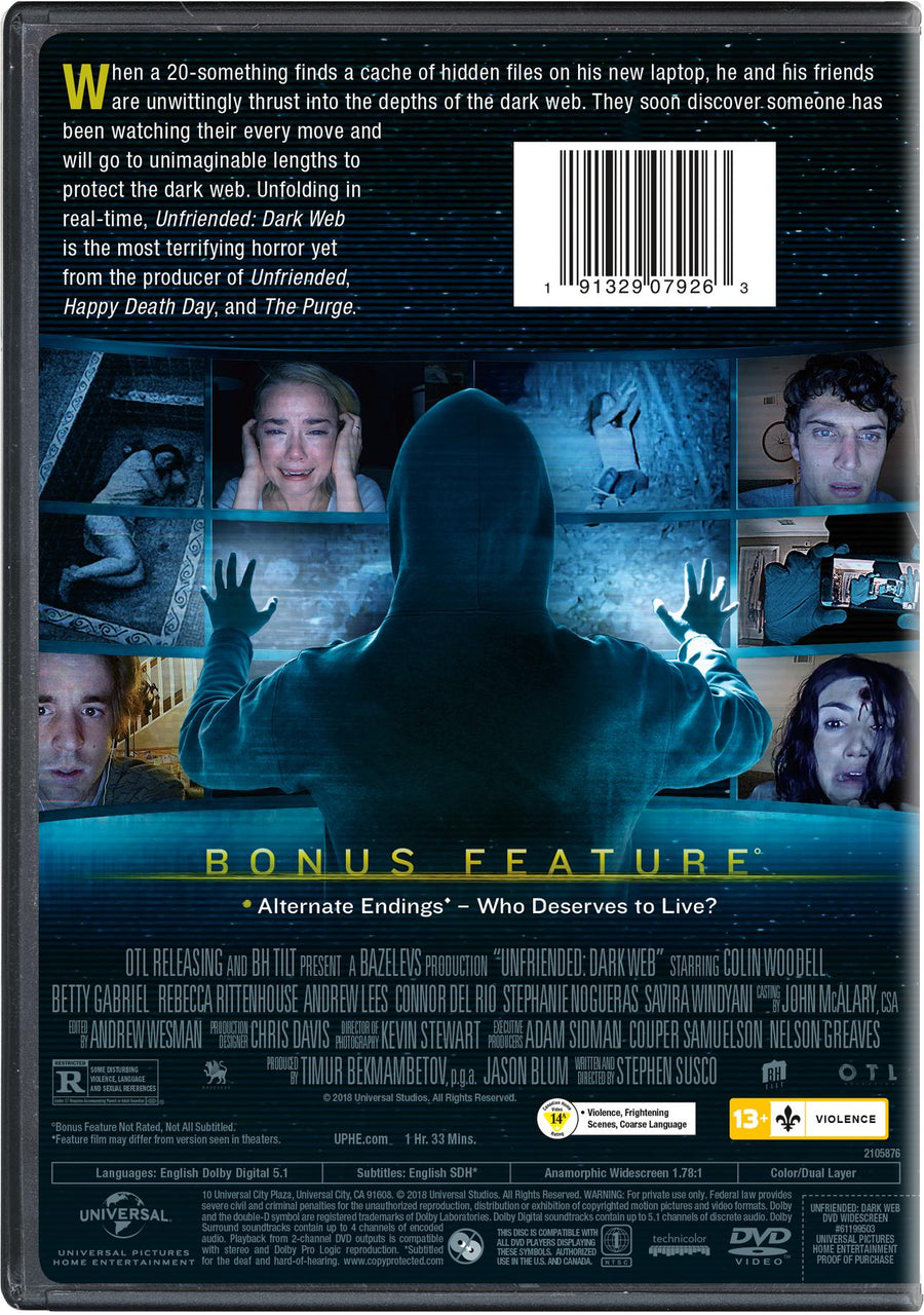Unfriended: Dark Web [DVD]