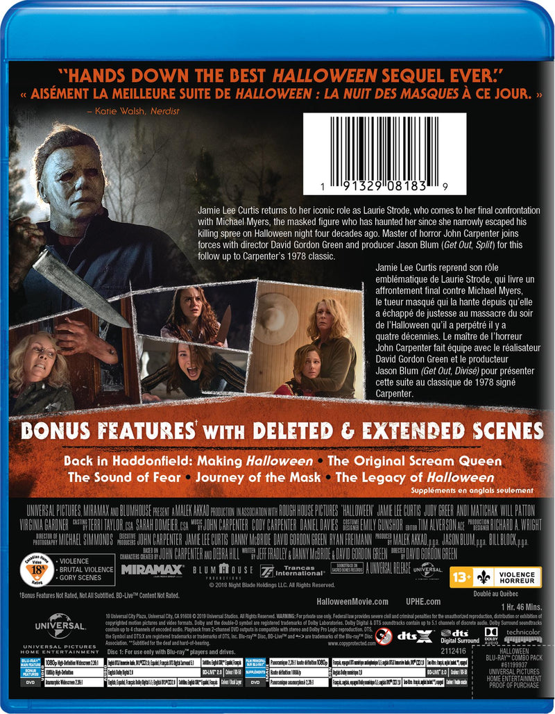 Halloween (Blu-ray + DVD) [Blu-Ray]