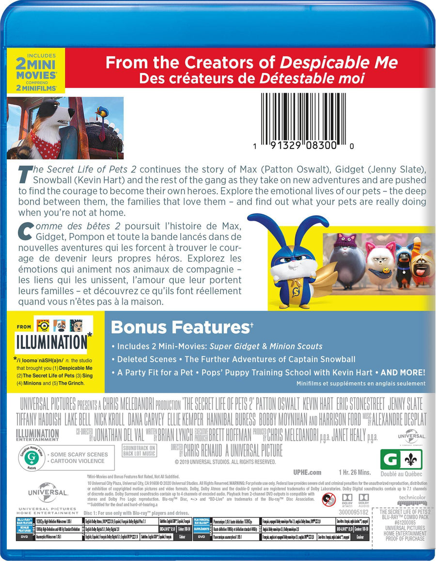 The Secret Life of Pets 2 (Blu-ray + DVD) [Blu-Ray]