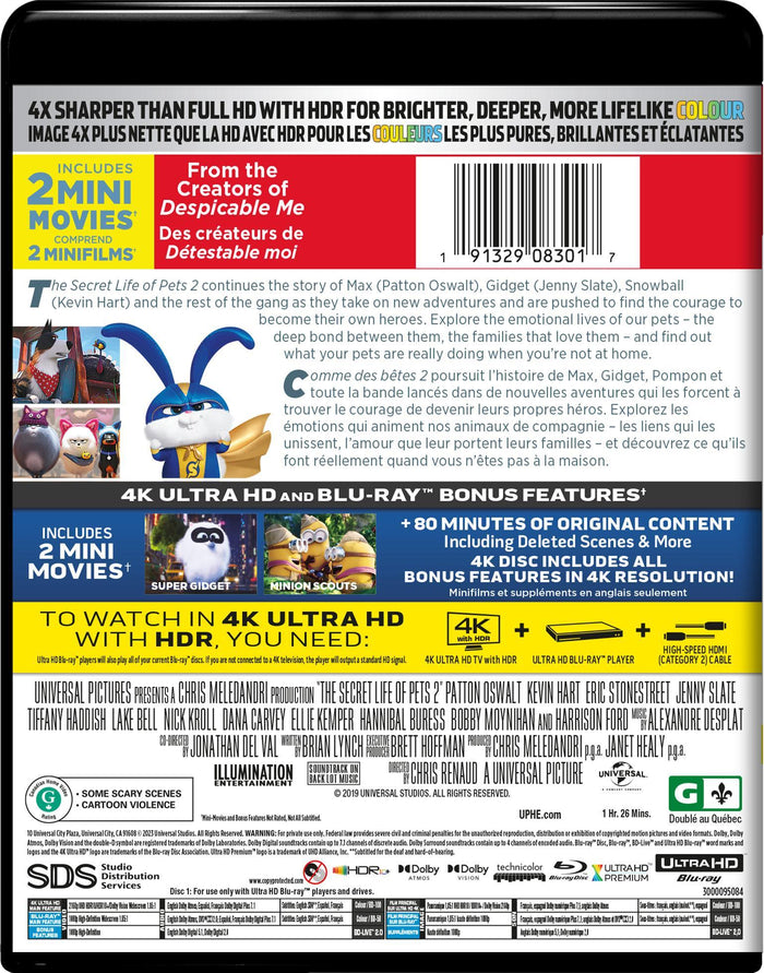 The Secret Life of Pets 2 (4K Ultra HD + Blu-ray) [UHD]