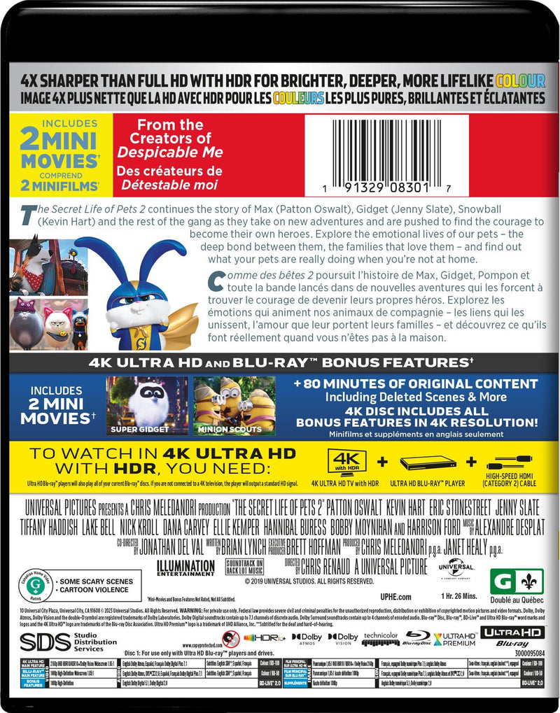 The Secret Life of Pets 2 (4K Ultra HD + Blu-ray) [UHD]