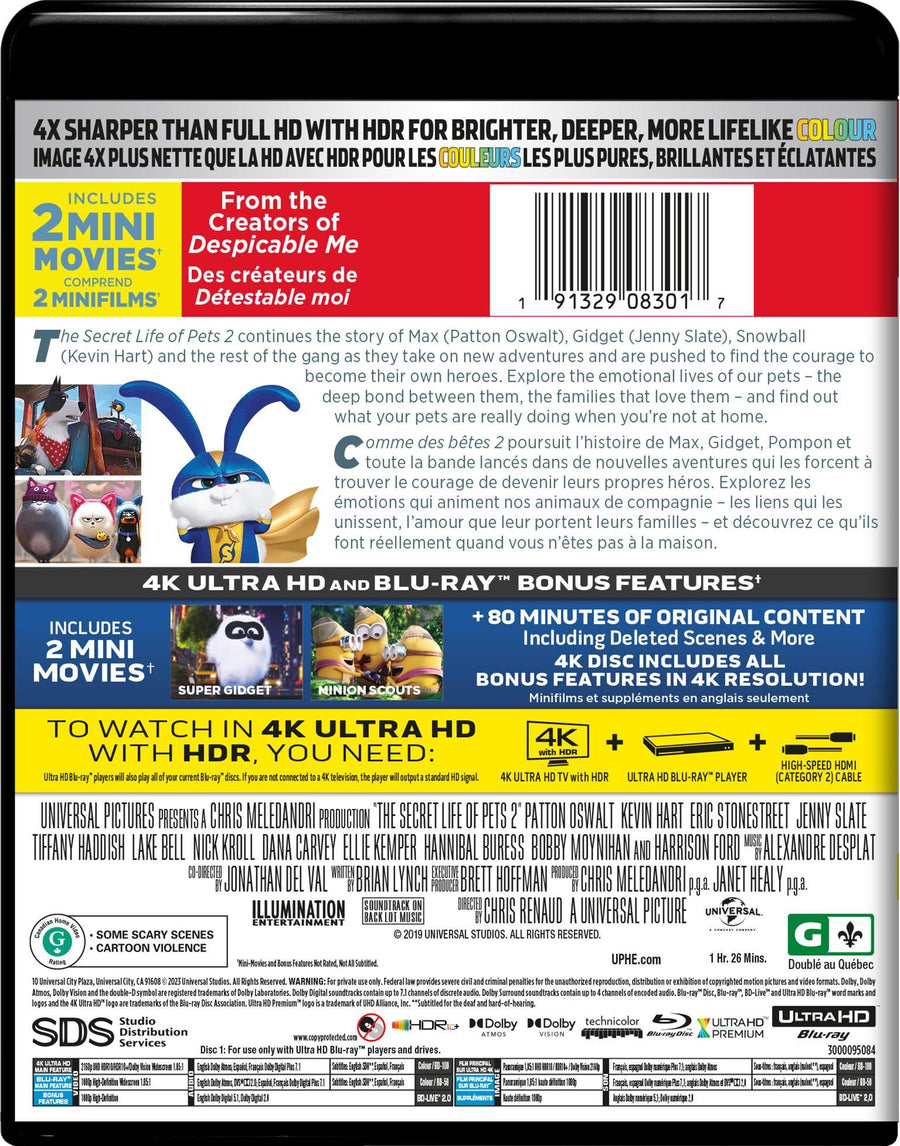 The Secret Life of Pets 2 (4K Ultra HD + Blu-ray) [UHD]