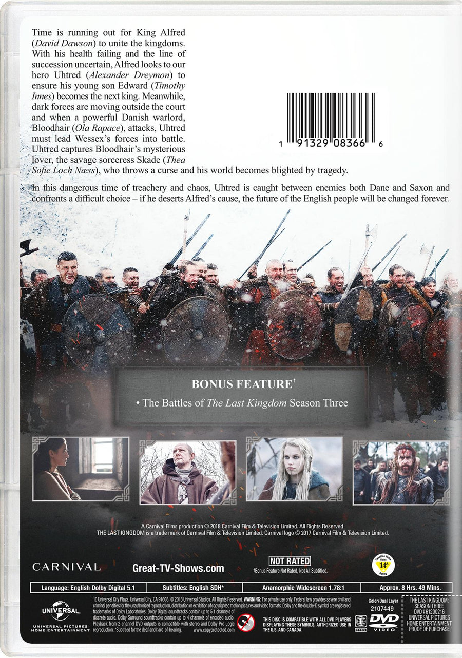 The Last Kingdom: Season Three [DVD]