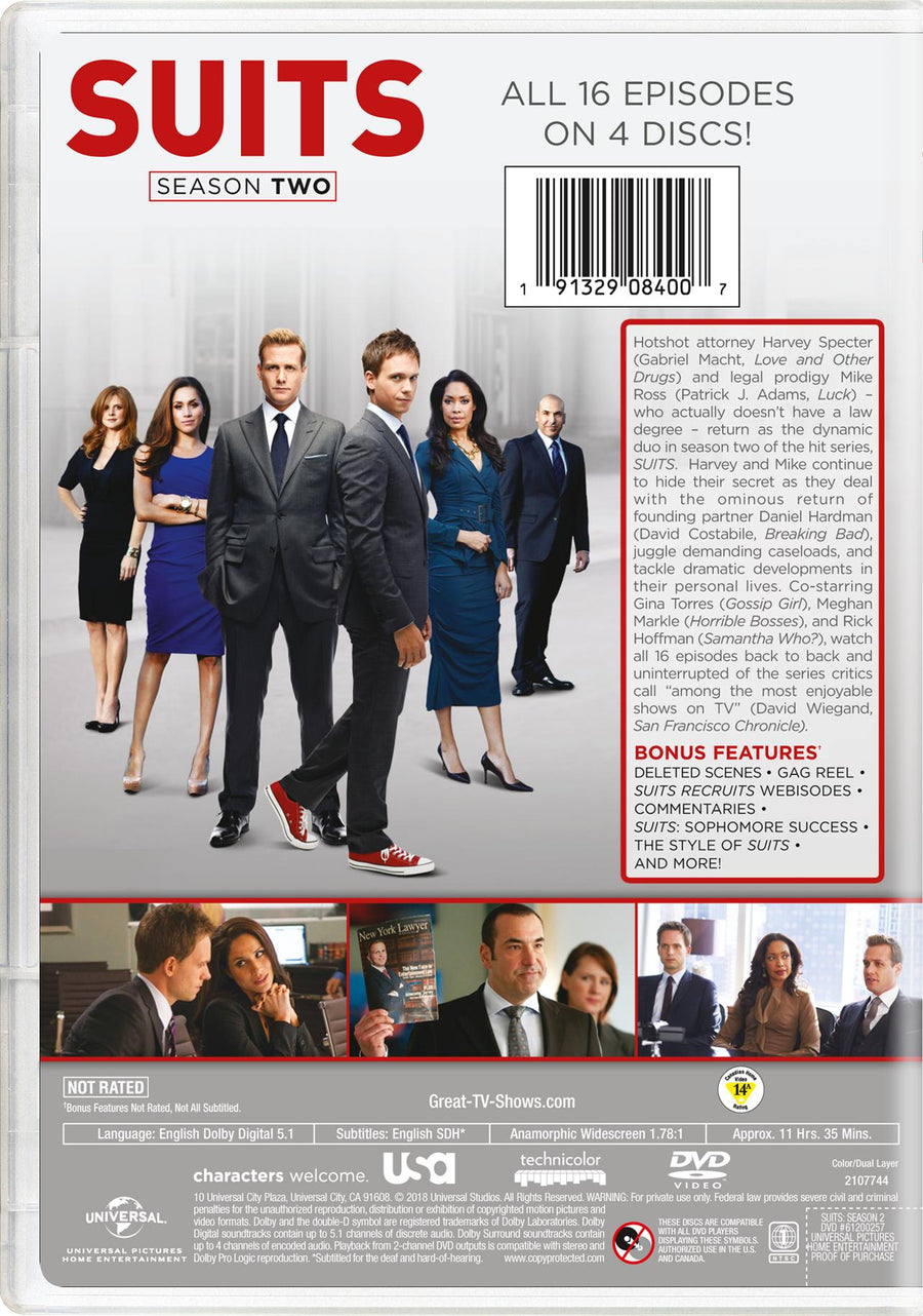 Suits: Season Two [DVD]