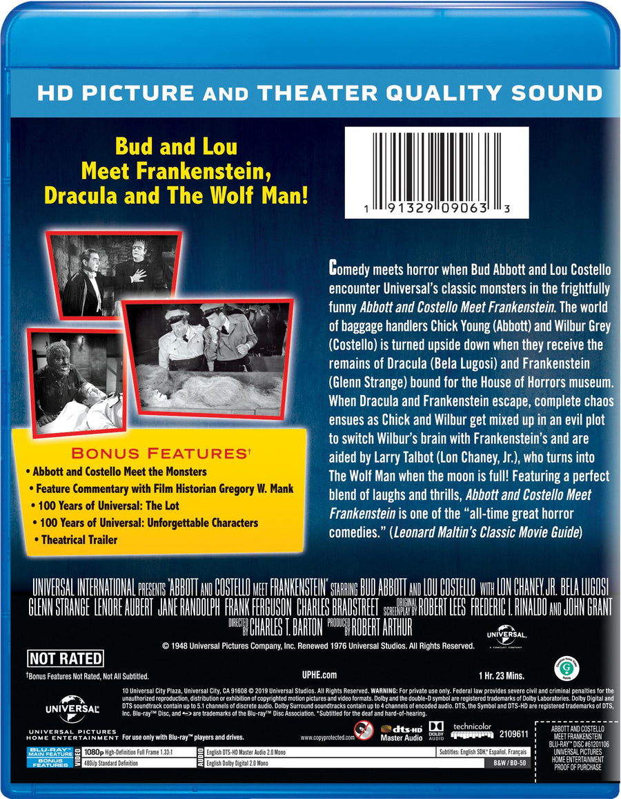 Abbott and Costello Meet Frankenstein [Blu-Ray]