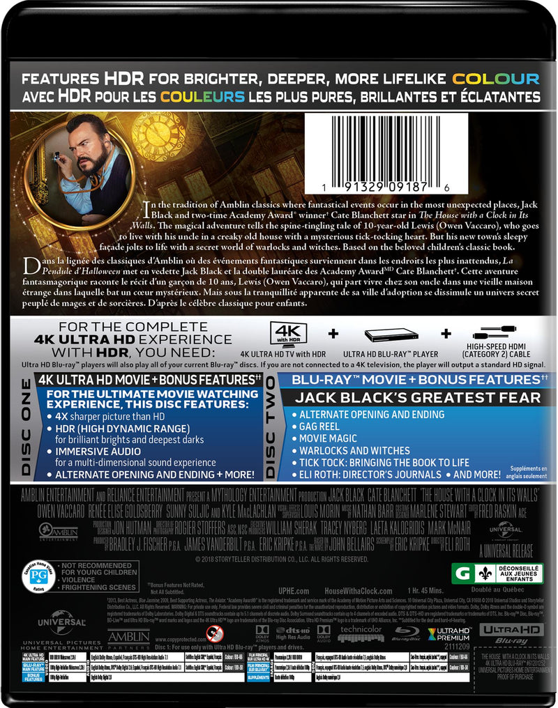 The House with a Clock in Its Walls (4K Ultra HD + Blu-ray) [UHD]