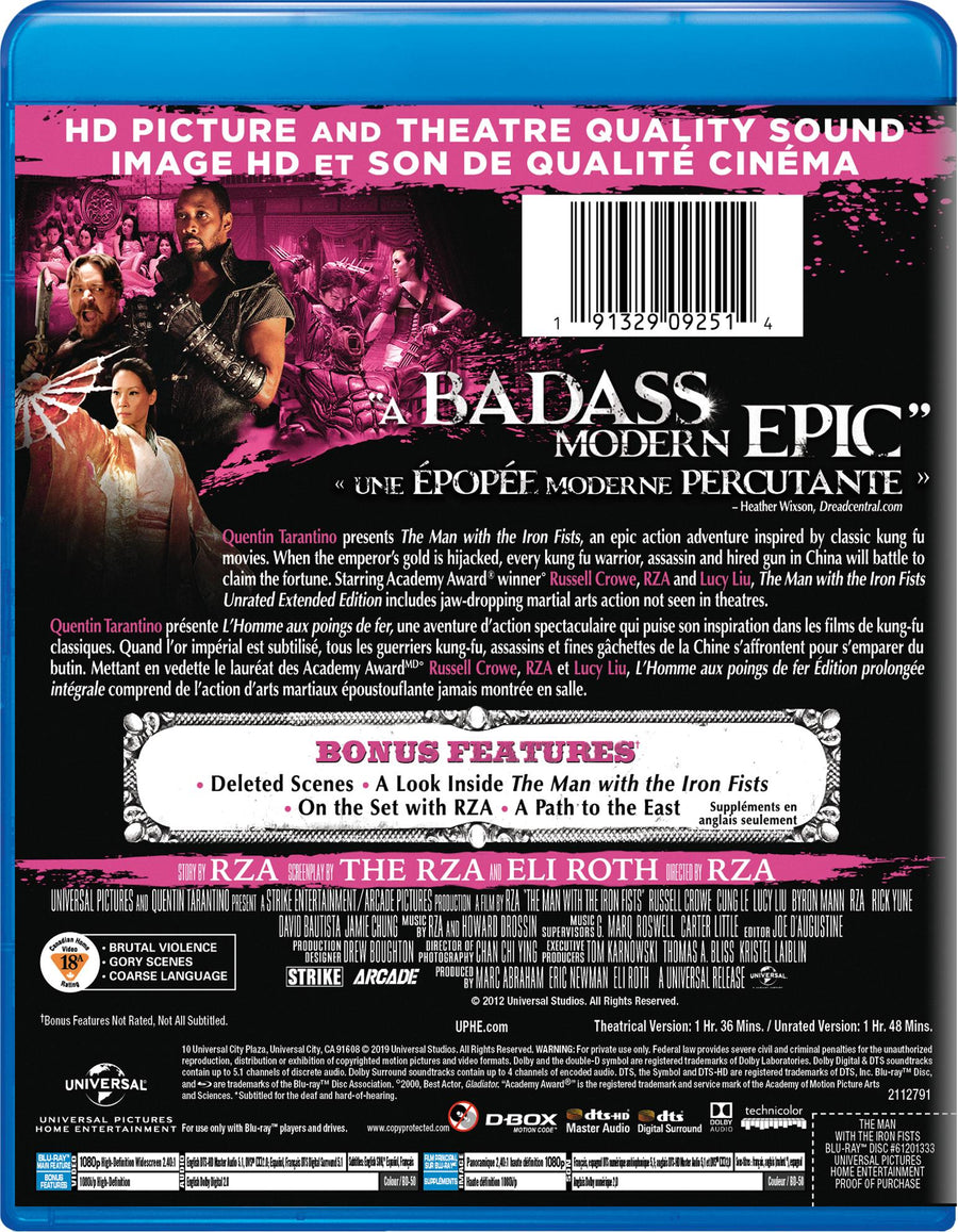The Man with the Iron Fists [Blu-Ray]