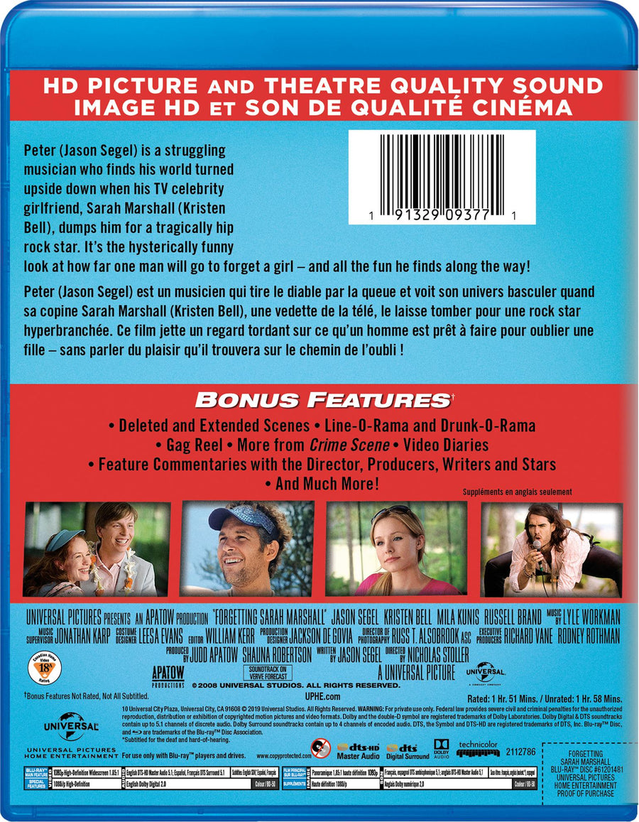 Forgetting Sarah Marshall [Blu-Ray]