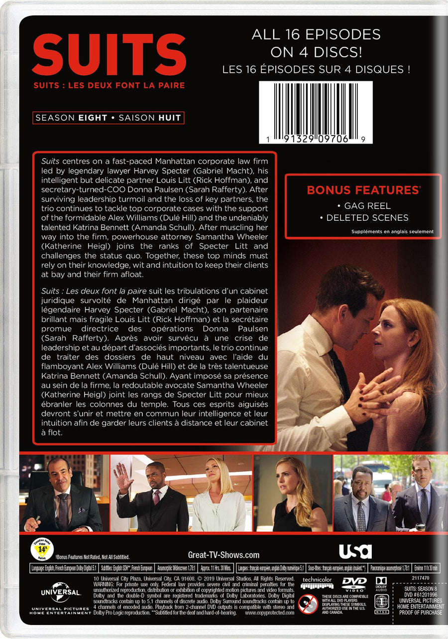 Suits: Season Eight [DVD]
