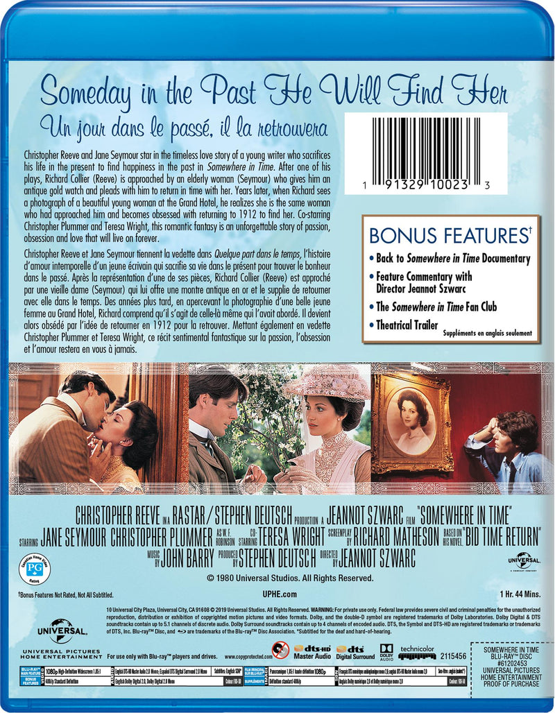 Somewhere in Time [Blu-Ray]