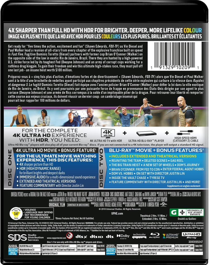 Fast Five (4K Ultra HD + Blu-ray) [UHD]