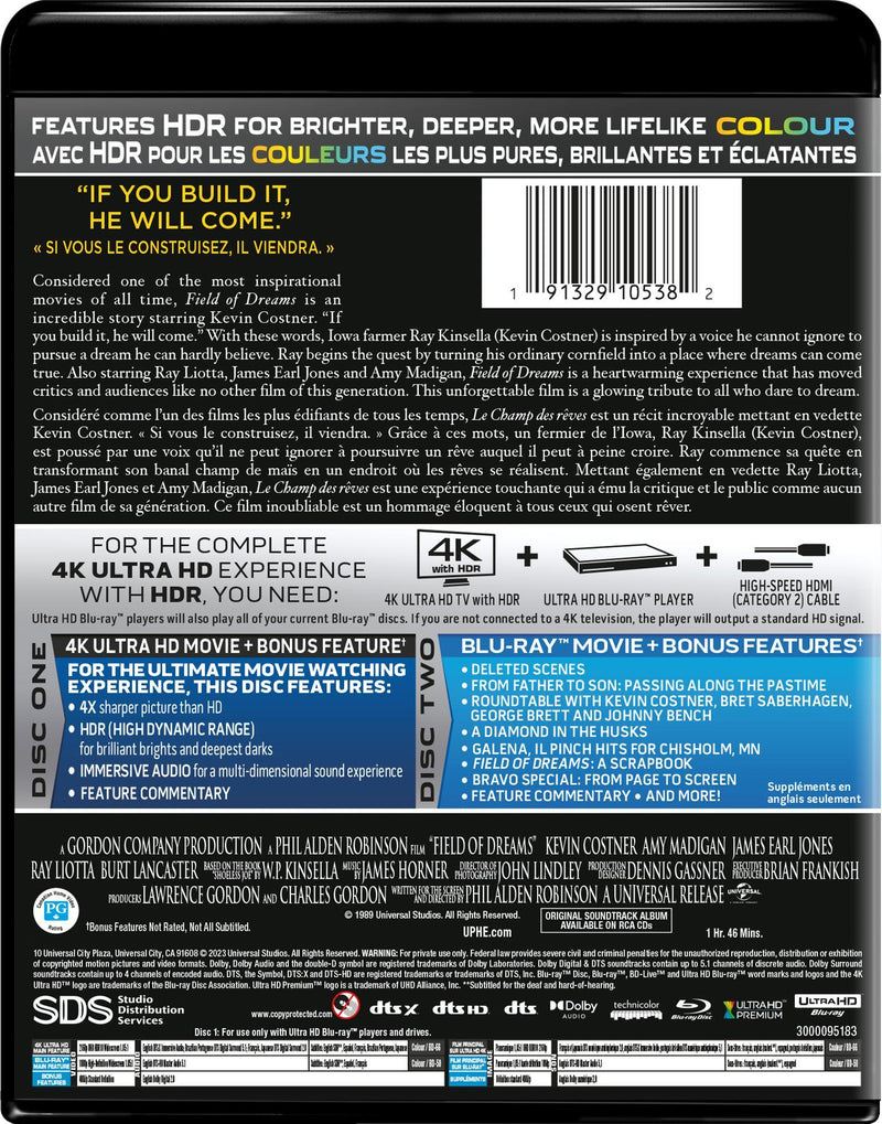 Field of Dreams (4K Ultra HD + Blu-ray) [UHD]
