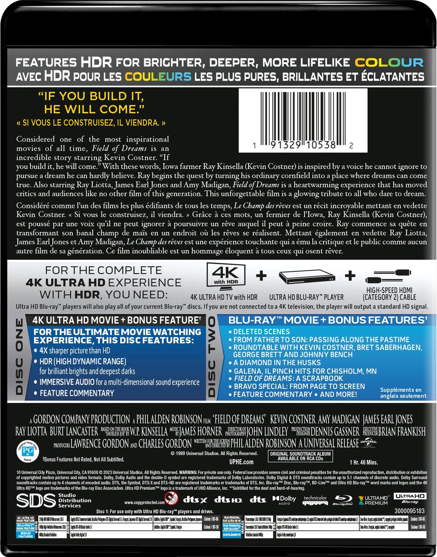 Field of Dreams (4K Ultra HD + Blu-ray) [UHD]
