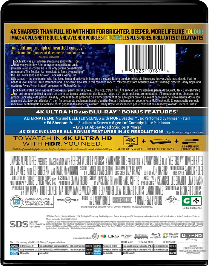 Yesterday (4K Ultra HD + Blu-ray) [UHD]