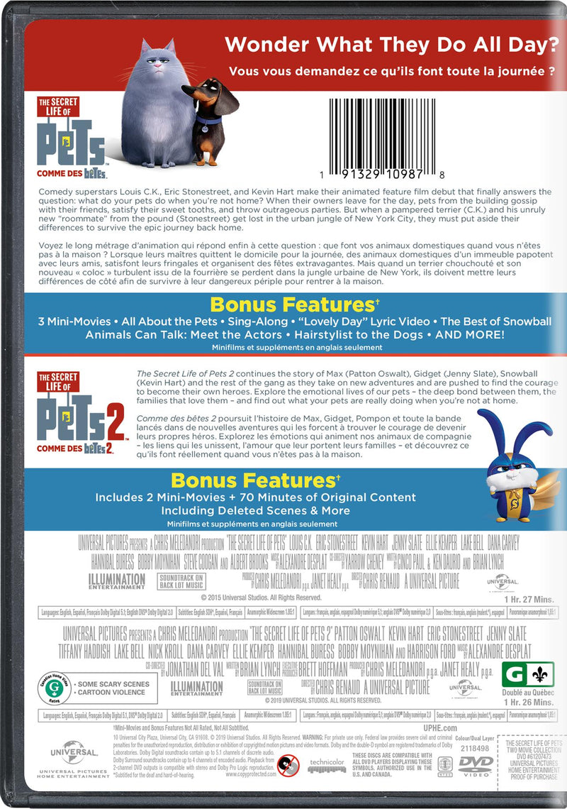The Secret Life of Pets: 2-Movie Collection [DVD]