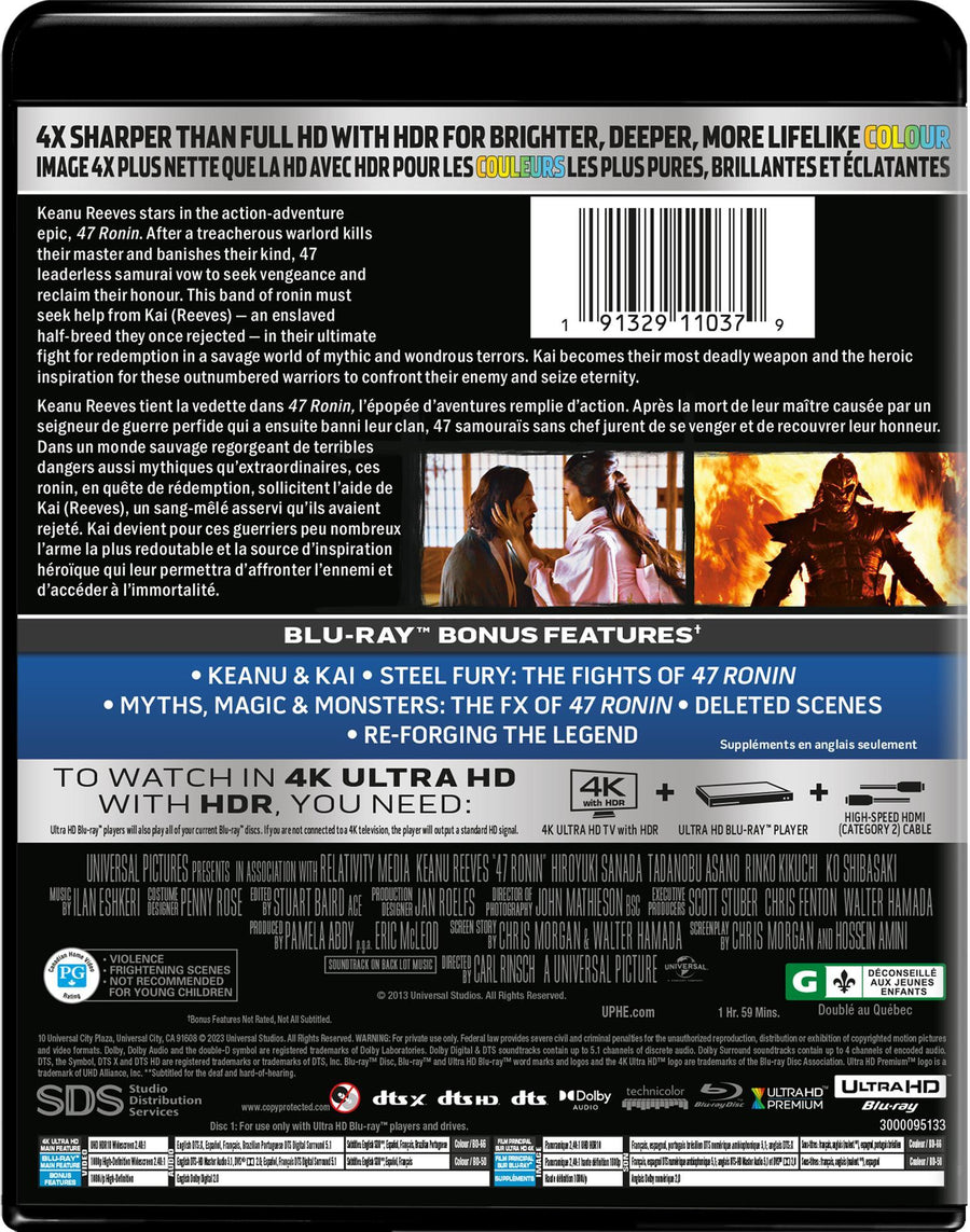 47 Ronin (4K Ultra HD + Blu-ray) [UHD]