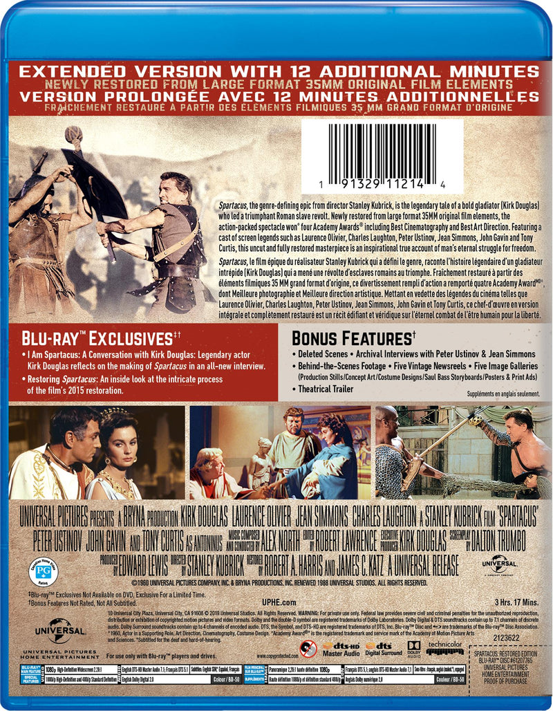 Spartacus [Blu-Ray]