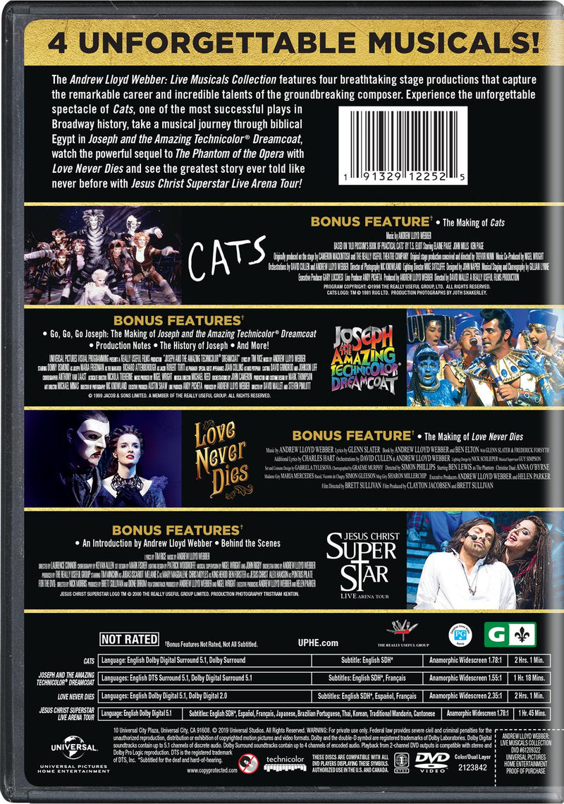 Andrew Lloyd Webber: Live Musicals Collection [DVD]