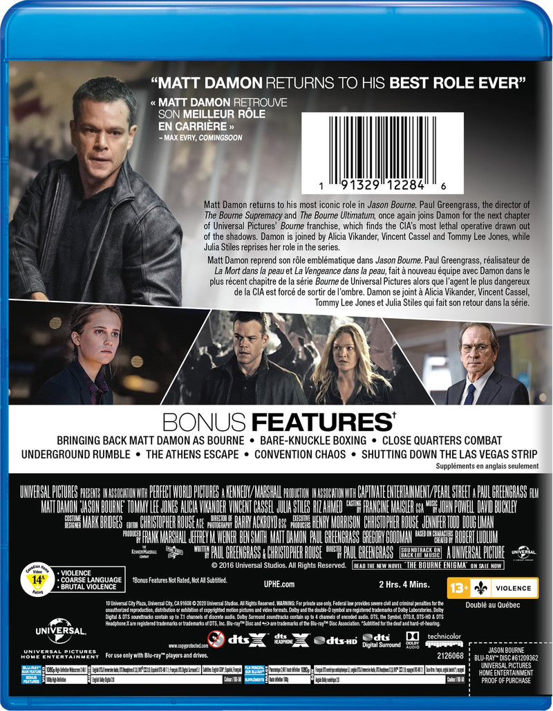 Jason Bourne [Blu-Ray]