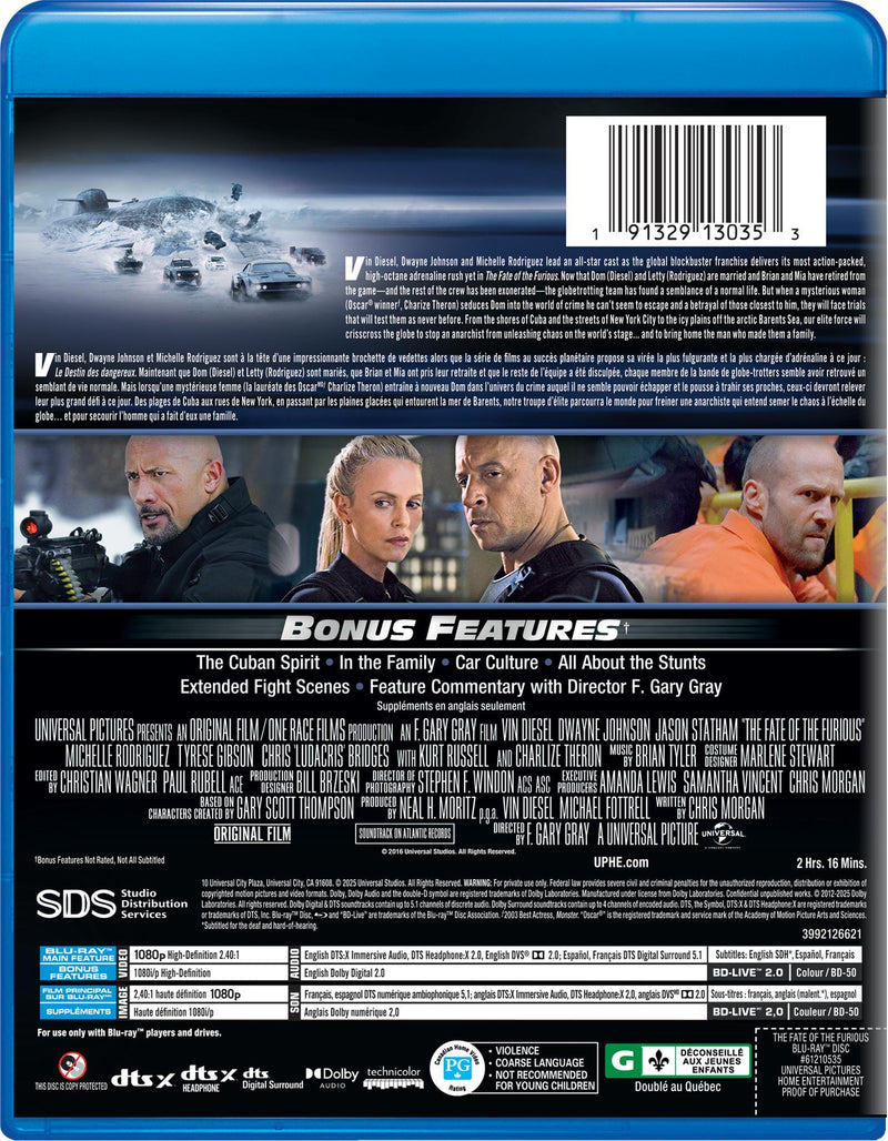 The Fate of the Furious [Blu-Ray]