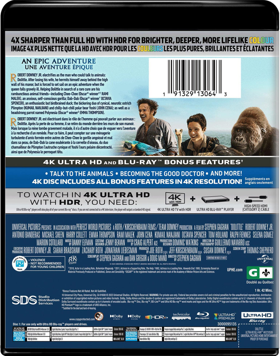 Dolittle (4K Ultra HD + Blu-ray) [UHD]