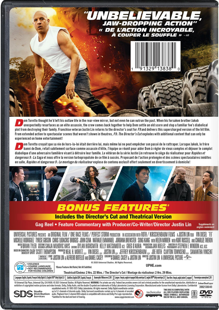 F9: The Fast Saga [DVD]