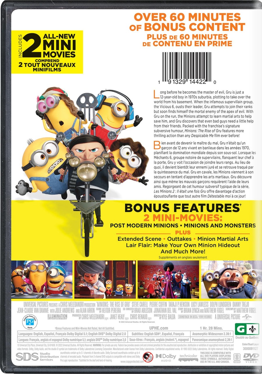 Minions: The Rise of Gru [DVD]