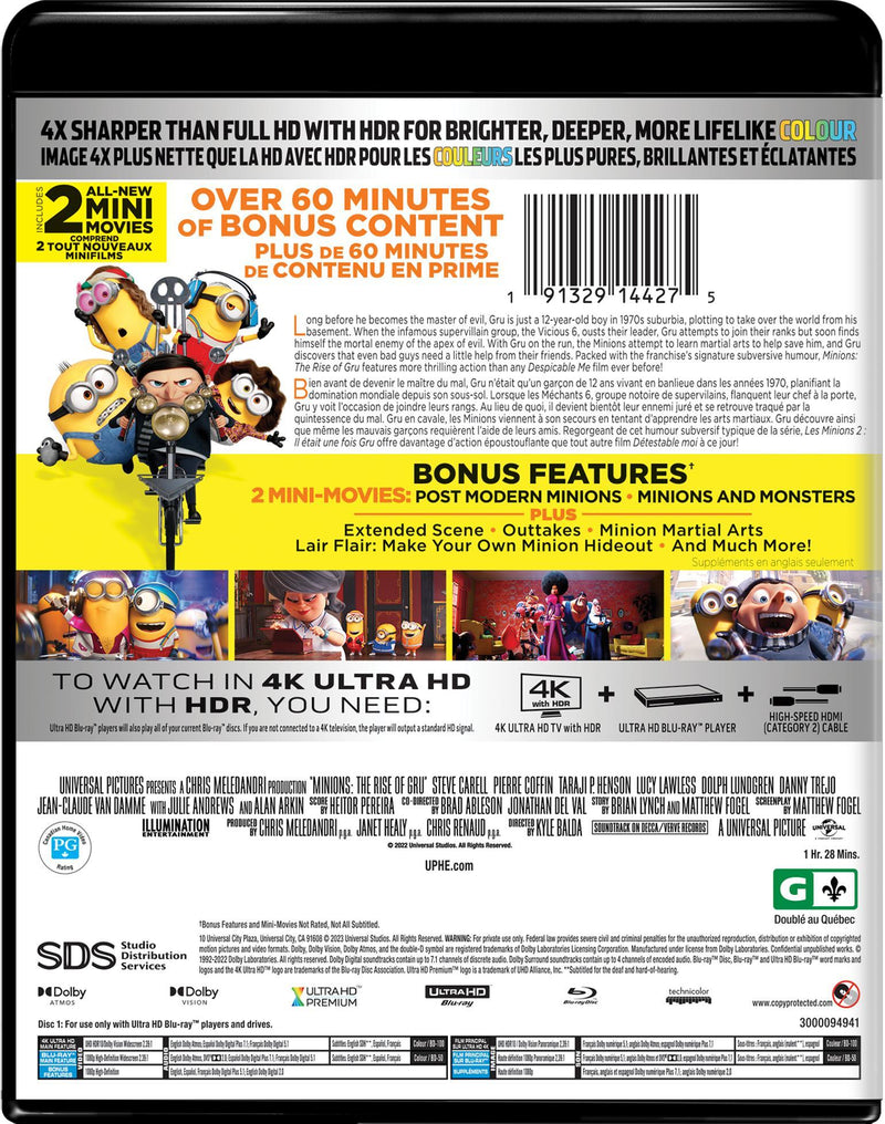 Minions: The Rise of Gru (4K Ultra HD + Blu-ray) [UHD]