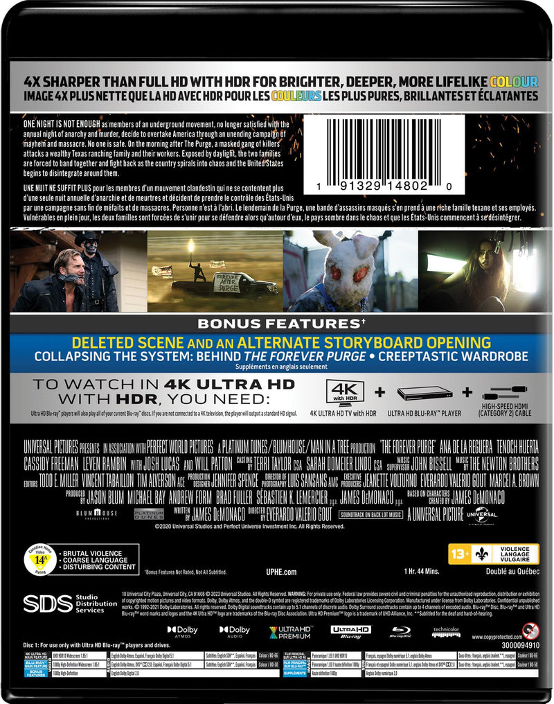 The Forever Purge (4K Ultra HD + Blu-ray) [UHD]
