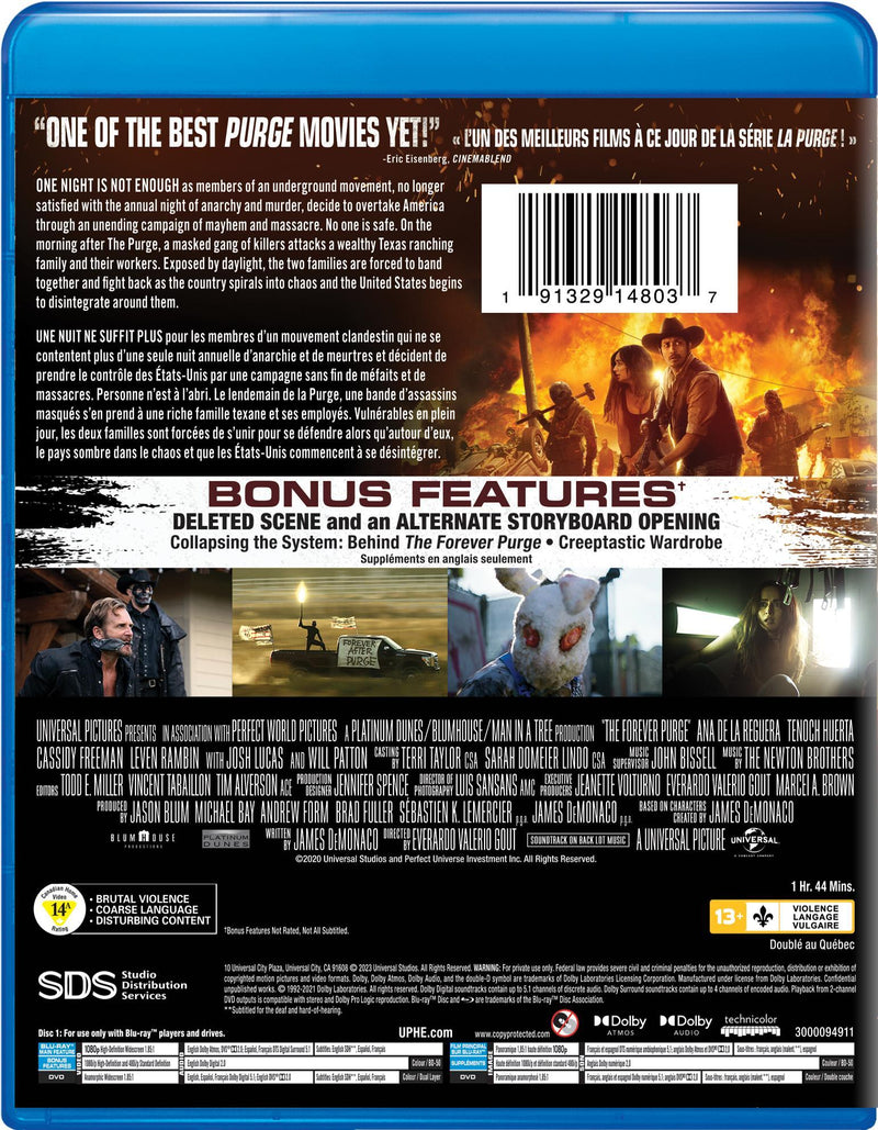The Forever Purge (Blu-ray + DVD) [Blu-Ray]