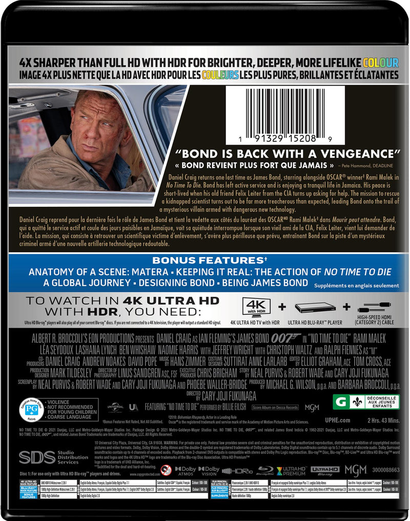 No Time to Die (4K Ultra HD + Blu-ray) [UHD]