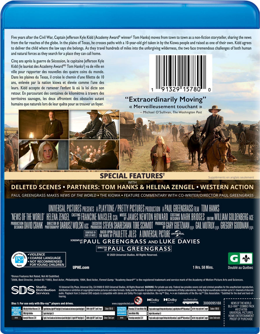 News of the World (Blu-ray + DVD) [Blu-Ray]