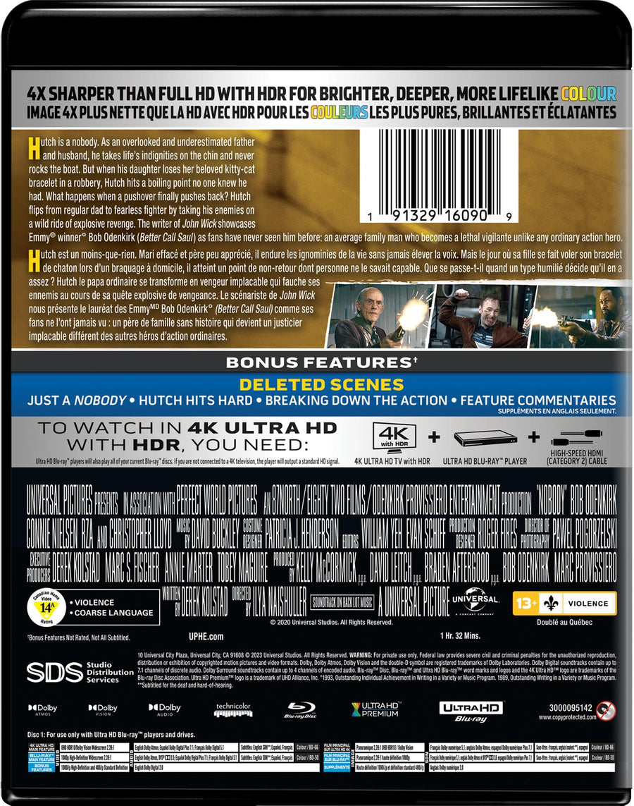 Nobody (4K Ultra HD + Blu-ray) [UHD]