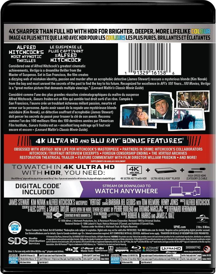 Vertigo (4K Ultra HD + Blu-ray) [UHD]