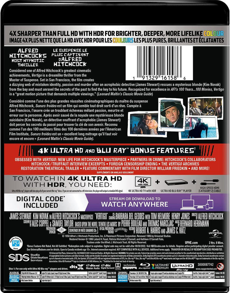 Vertigo (4K Ultra HD + Blu-ray) [UHD]