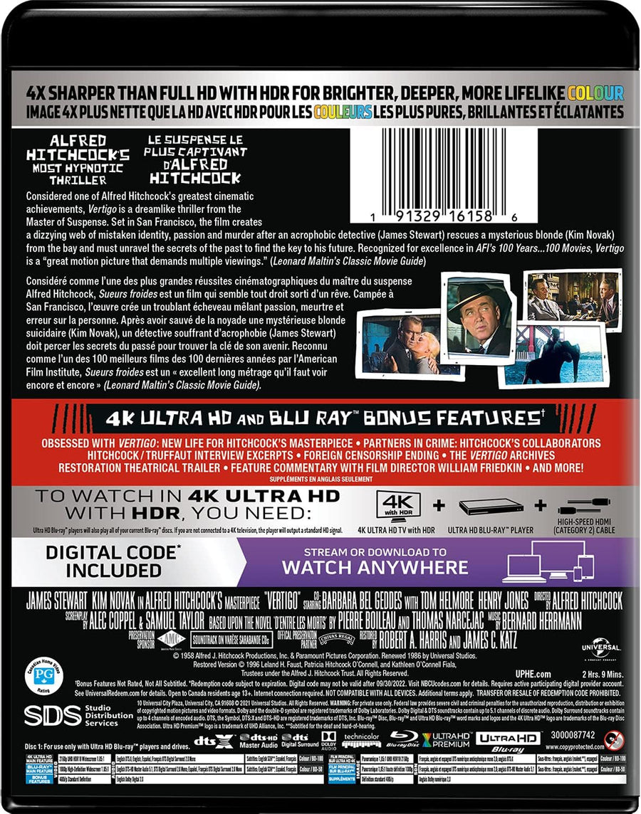 Vertigo (4K Ultra HD + Blu-ray) [UHD]