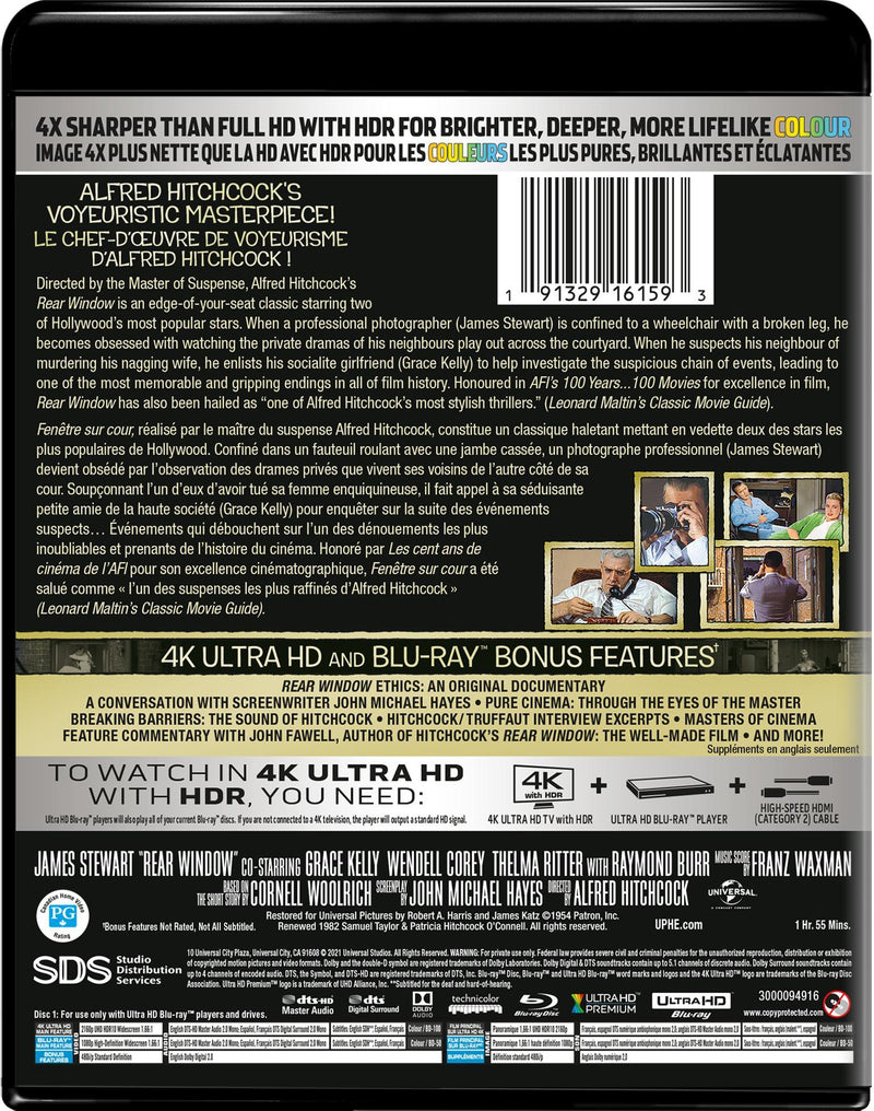 Rear Window (4K Ultra HD + Blu-ray) [UHD]