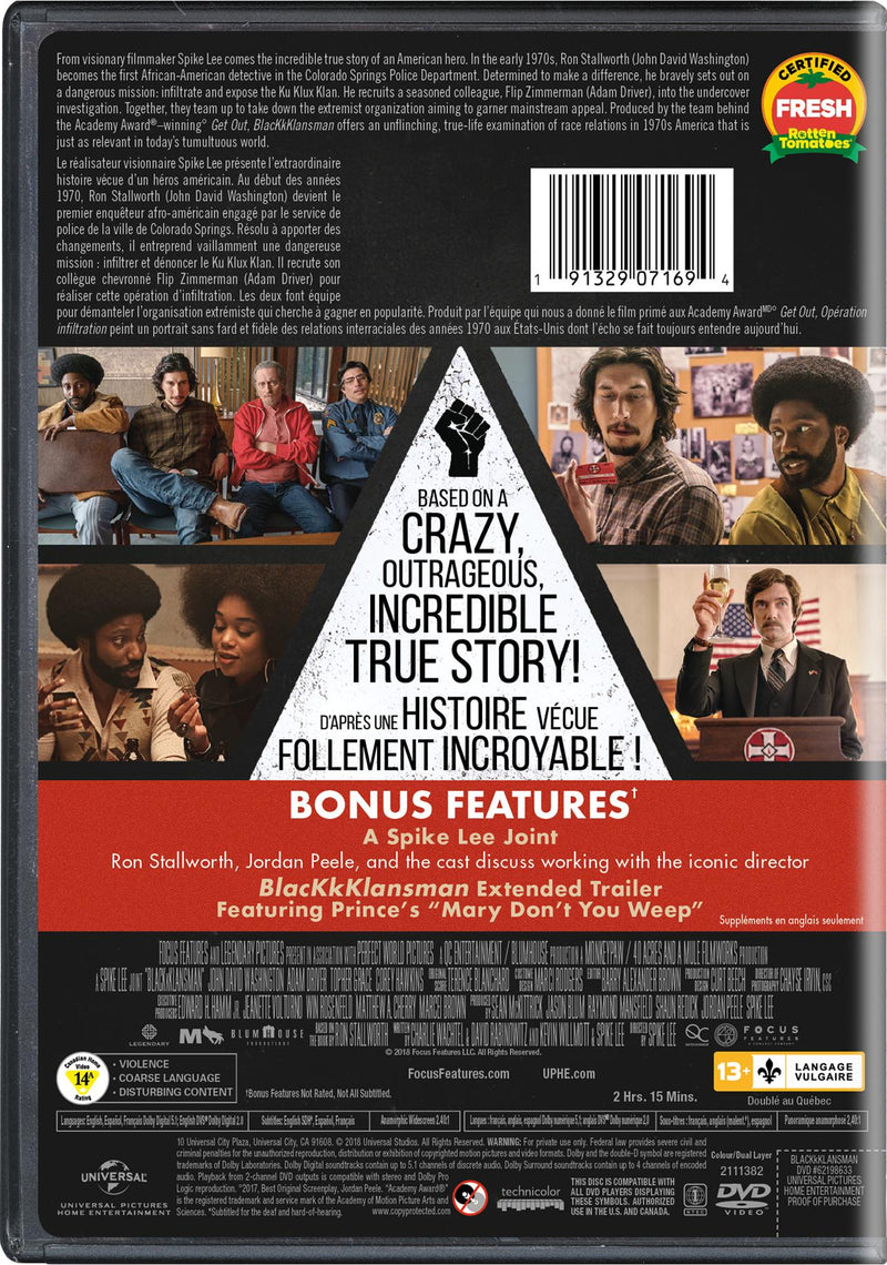 BlacKkKlansman [DVD]