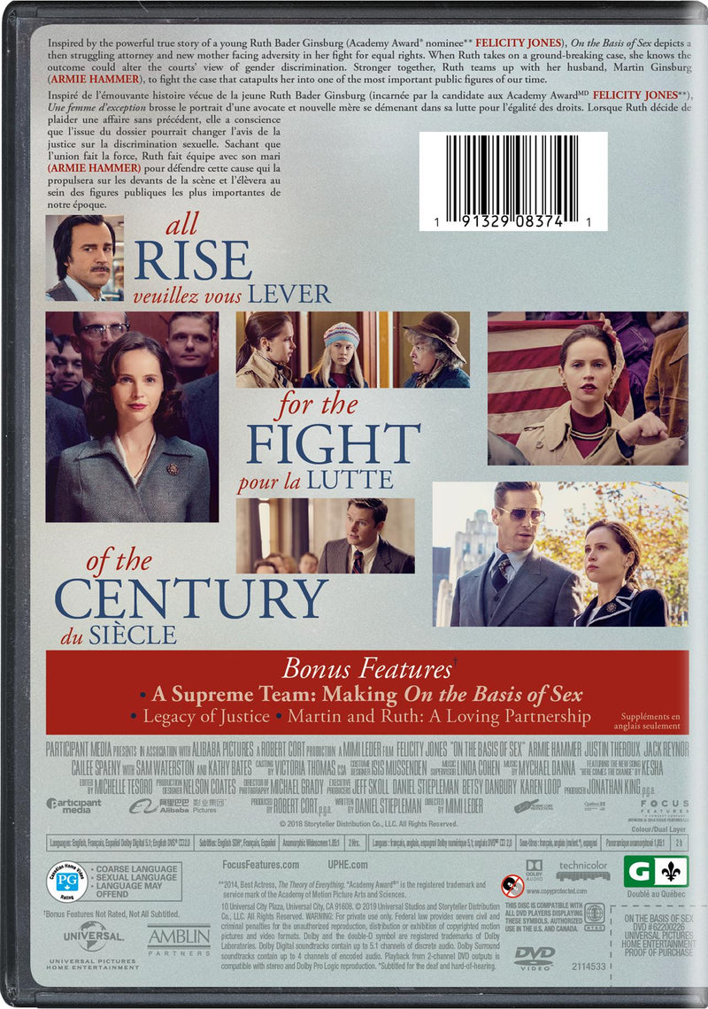 On the Basis of Sex [DVD]