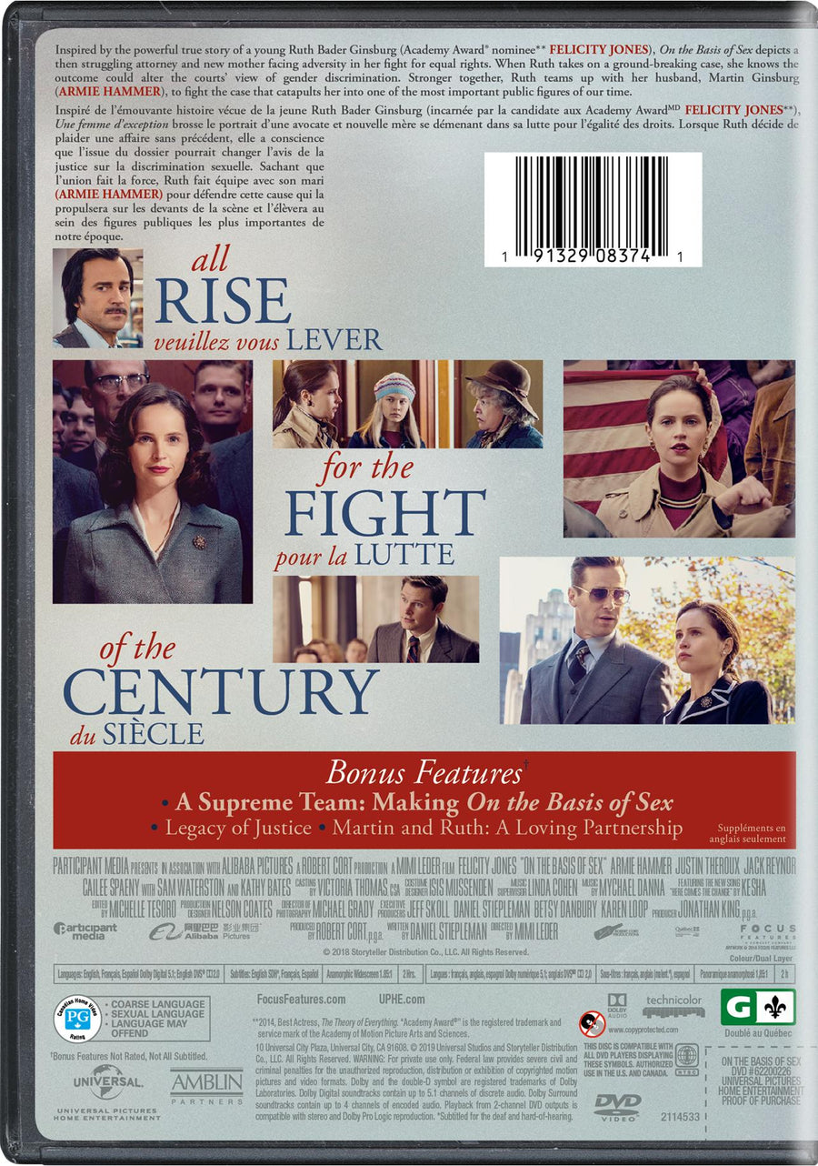 On the Basis of Sex [DVD]
