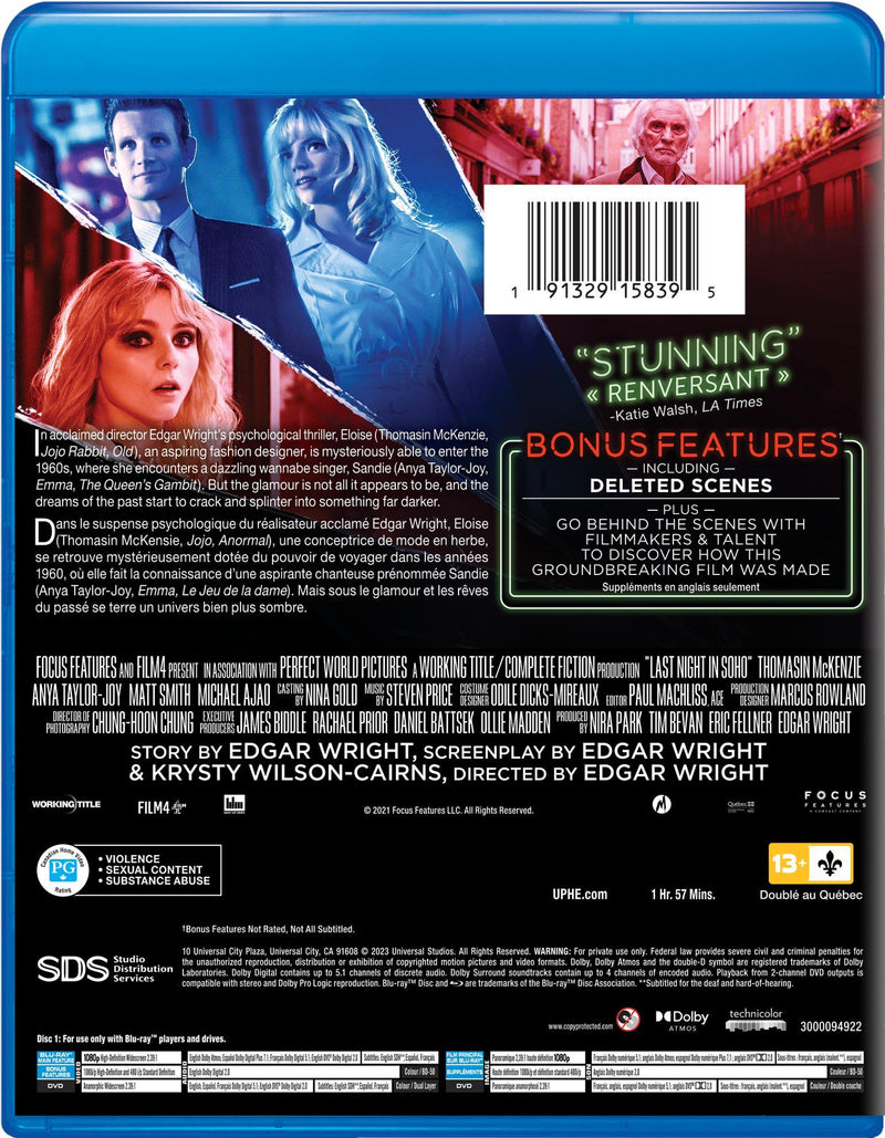 Last Night in Soho (Blu-ray + DVD) [Blu-Ray]