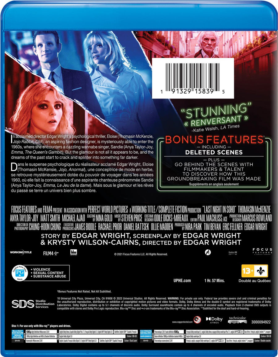 Last Night in Soho (Blu-ray + DVD) [Blu-Ray]