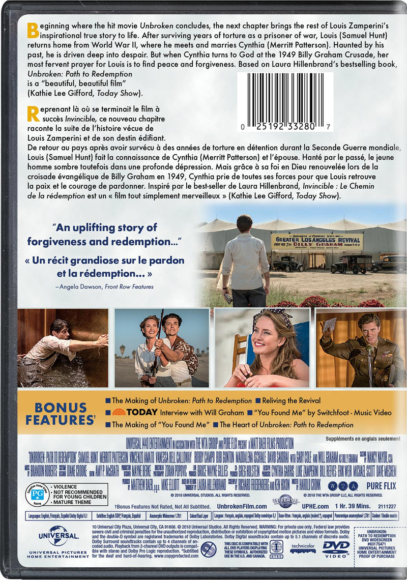 Unbroken: Path to Redemption [DVD]