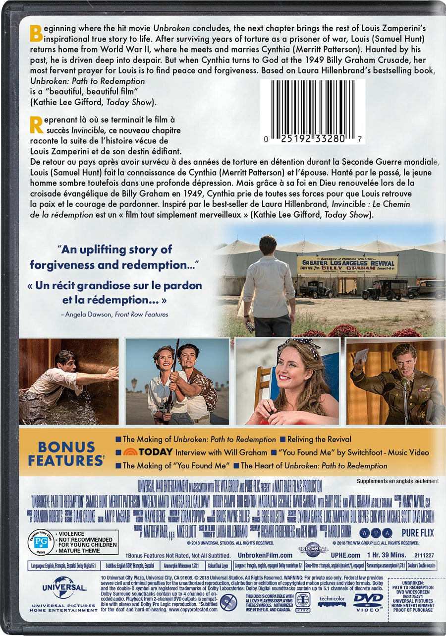 Unbroken: Path to Redemption [DVD]