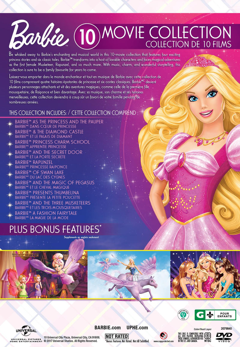Barbie: 10-Movie Classic Princess Collection [DVD]