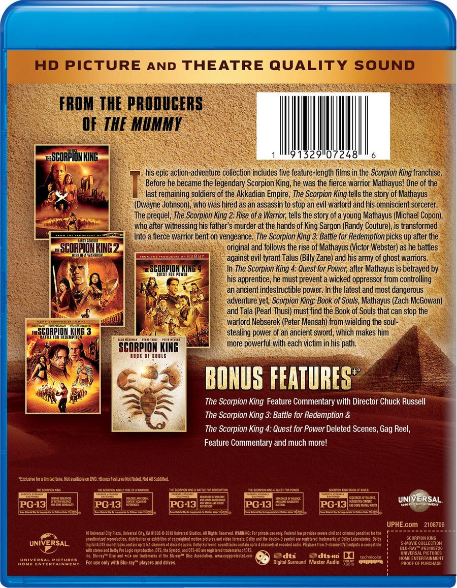 The Scorpion King: 5-Movie Collection [Blu-Ray]