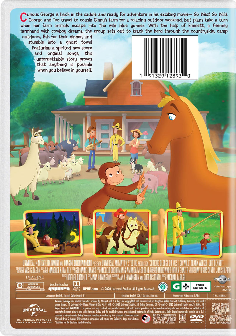 Curious George: Go West, Go Wild [DVD]